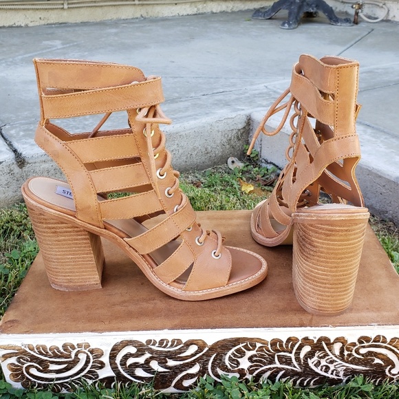 Edgy Cool Steve Madden Caged Sandals - Picture 7 of 8